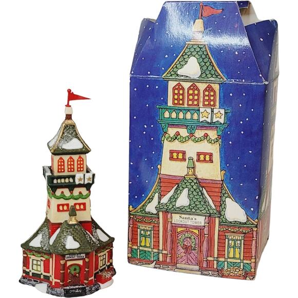 Dept. 56 Ornament Santa's Lookout Tower North Pole Ornament #98742 Retired - Picture 1 of 8